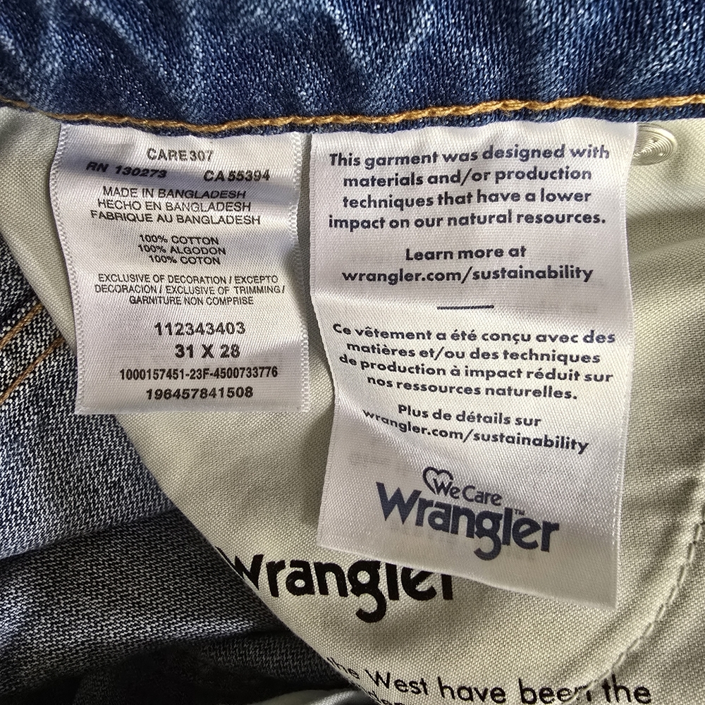 Wrangler Wild West 603 High Waist Ankle Straight Leg Jeans size 31 - Picture 12 of 13